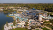 The Aqualagon is heated to 30C all year round through geothermal energy